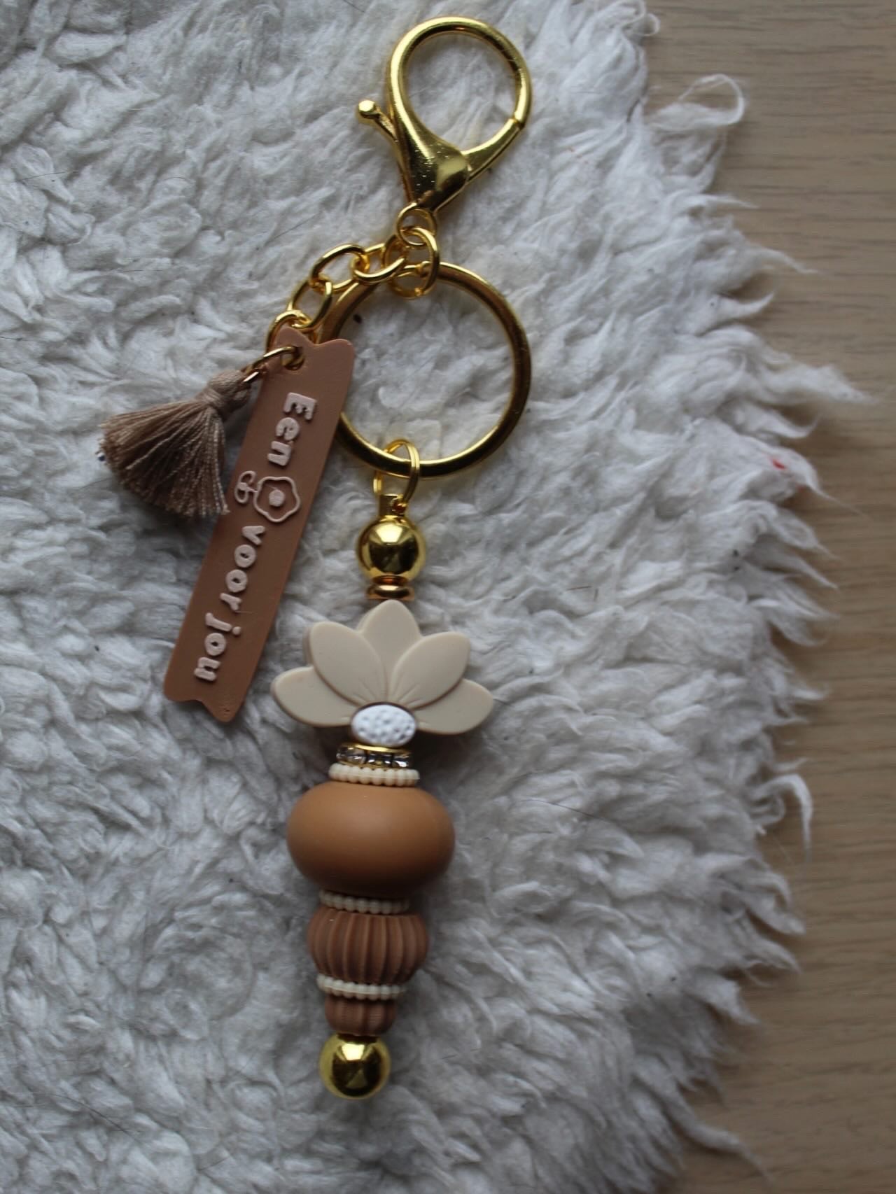 Bloem voor jou beige/bruin