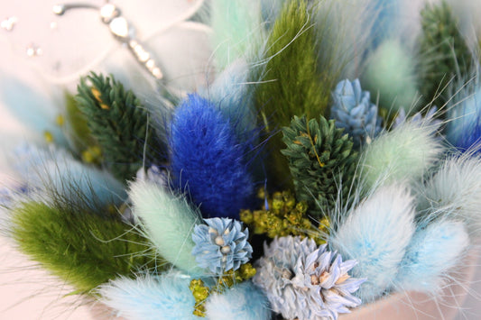 Bloemstuk blauw
