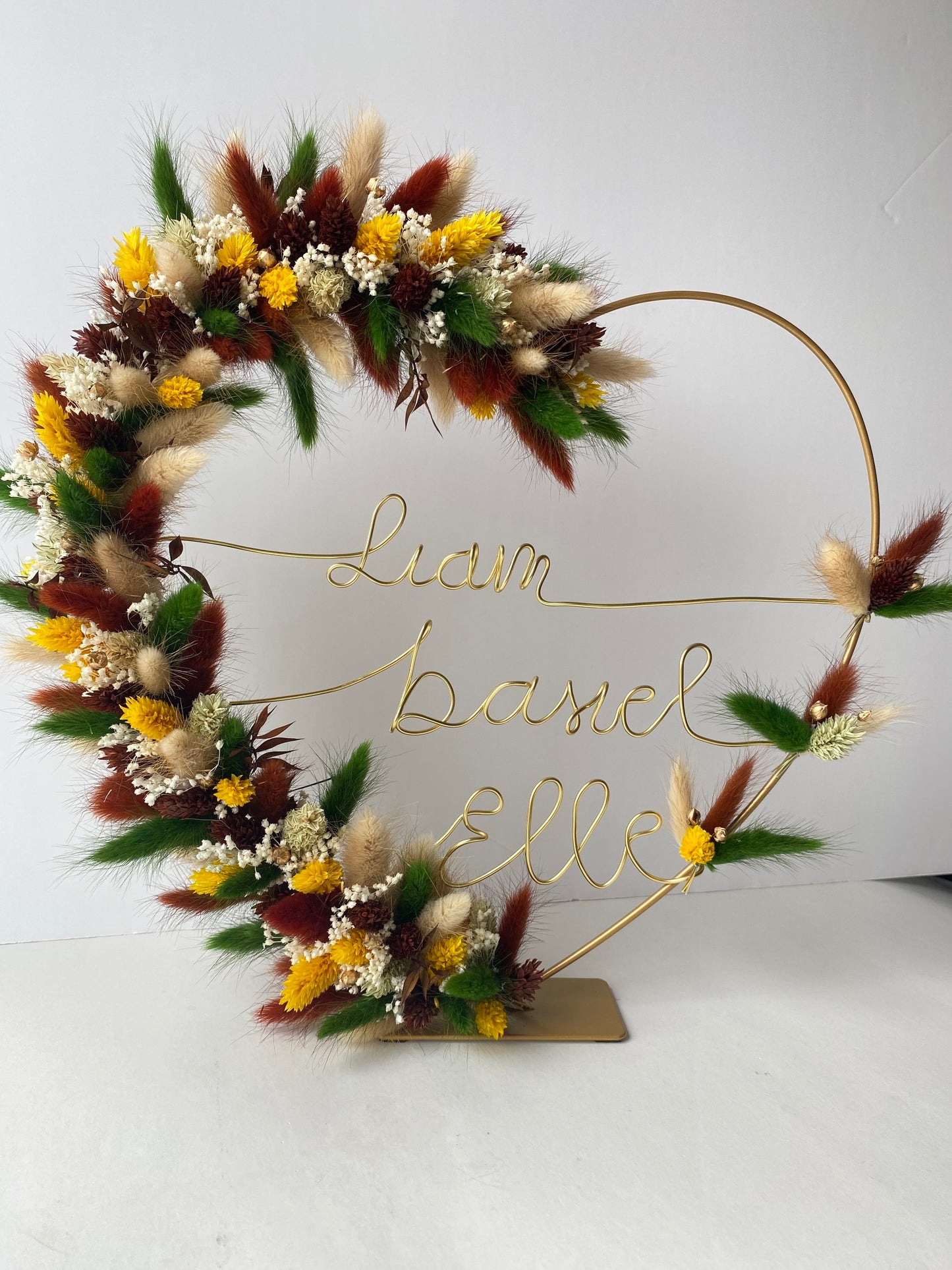 Flowerhoop hart 30cm