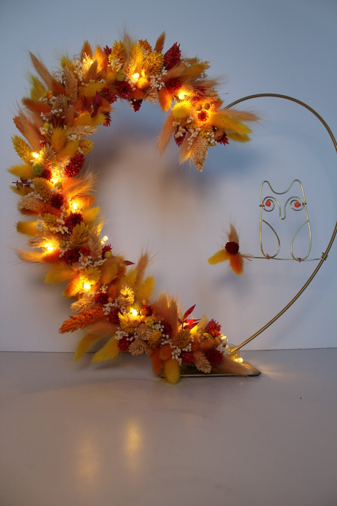 Flowerhoop hart 30cm