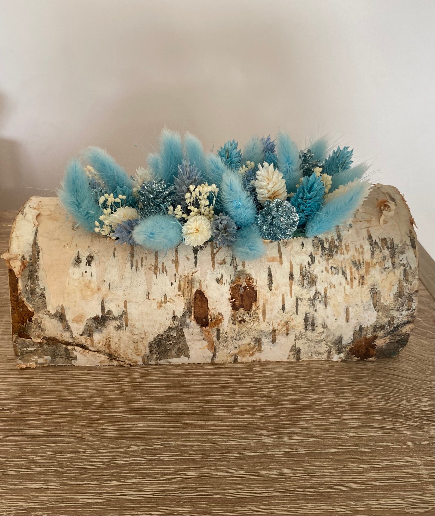 Boomstam blauw