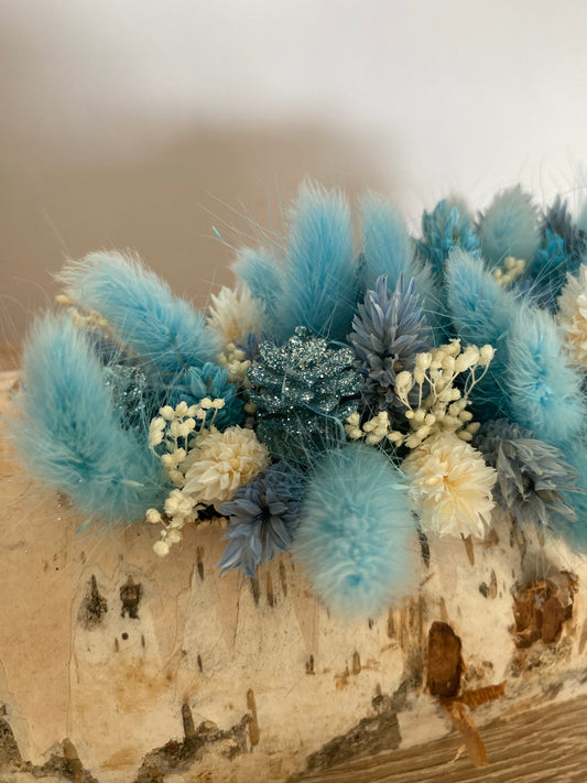 Boomstam blauw