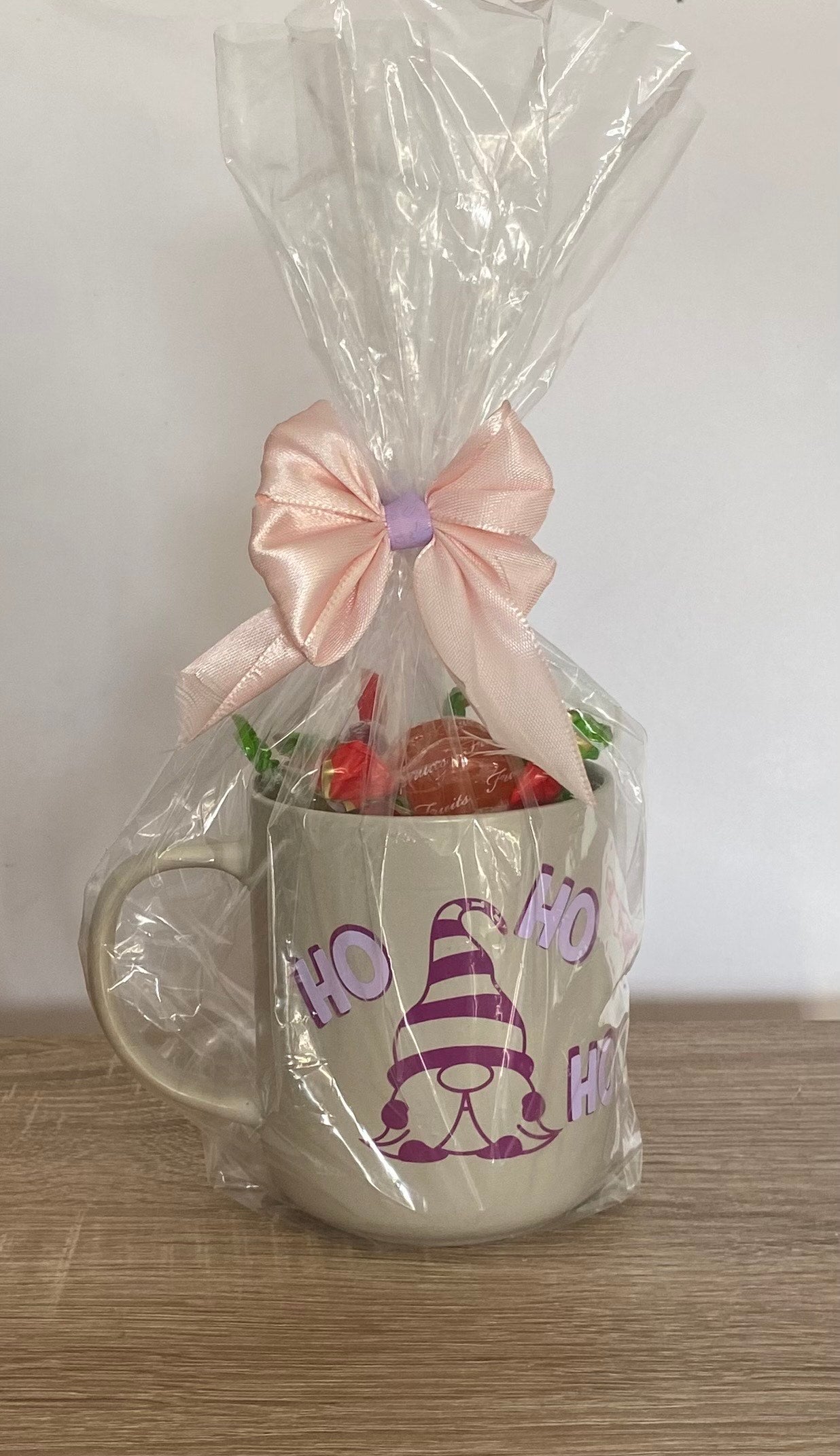 Tas kerst gnoom paars