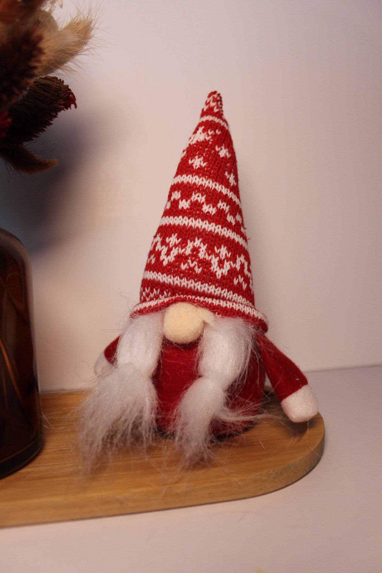 Plankje met gnoom rood