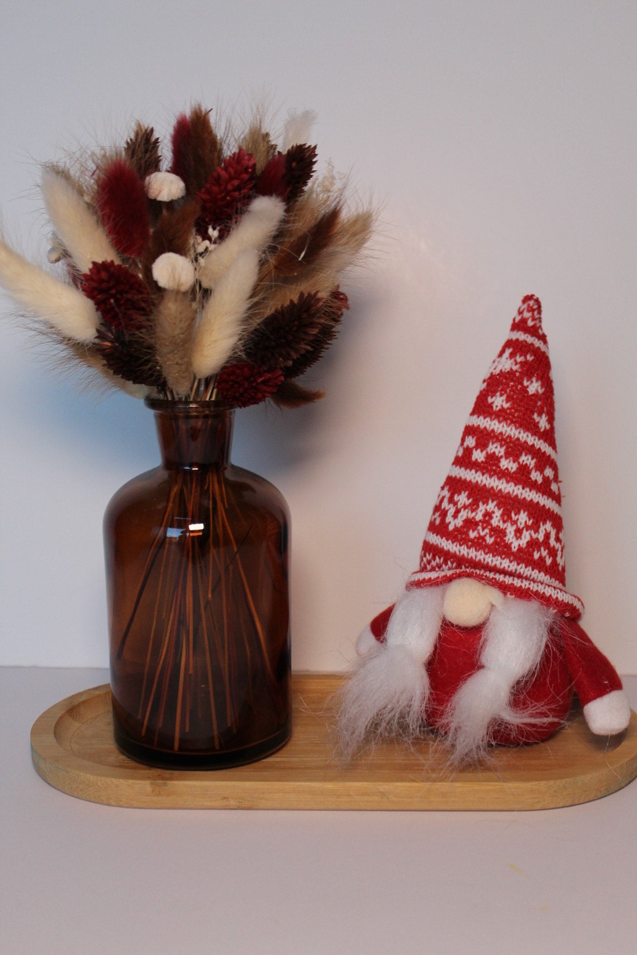 Plankje met gnoom rood