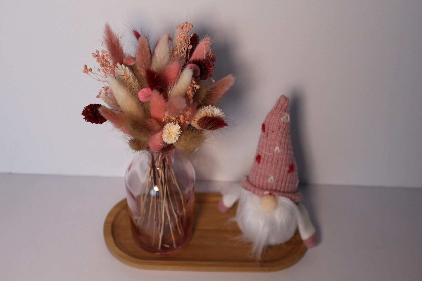 Plankje met gnoom roze