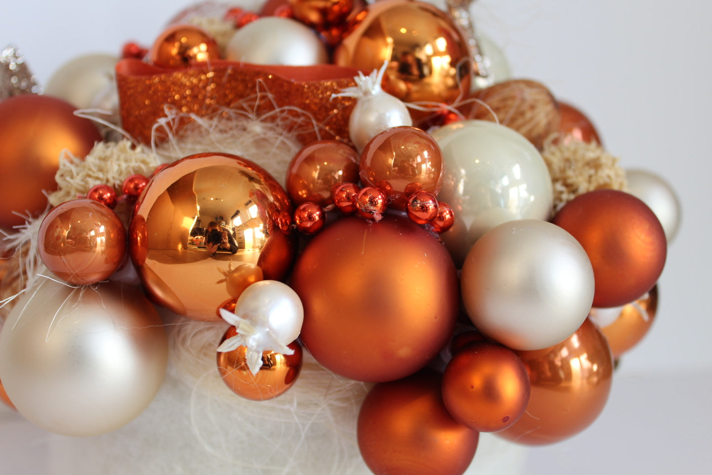 Kerststukje oranje