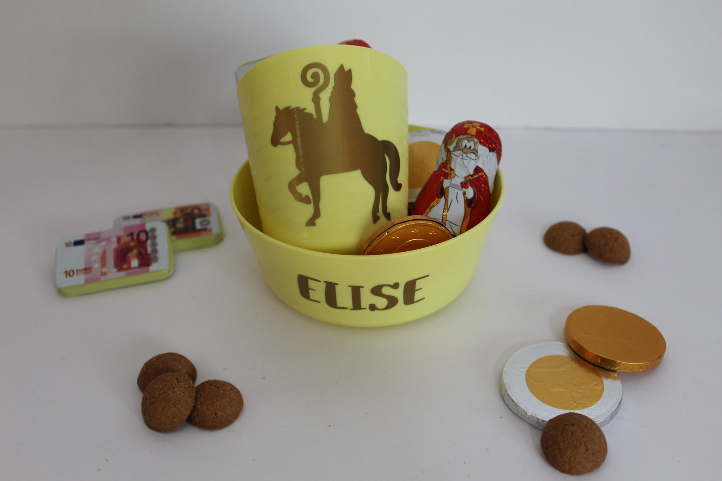 Sinterklaas setje geel