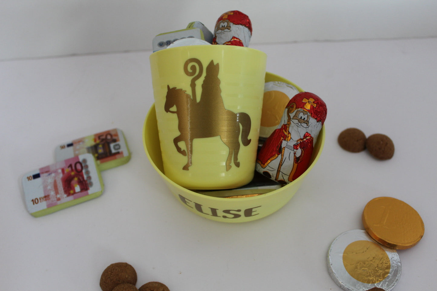 Sinterklaas setje geel