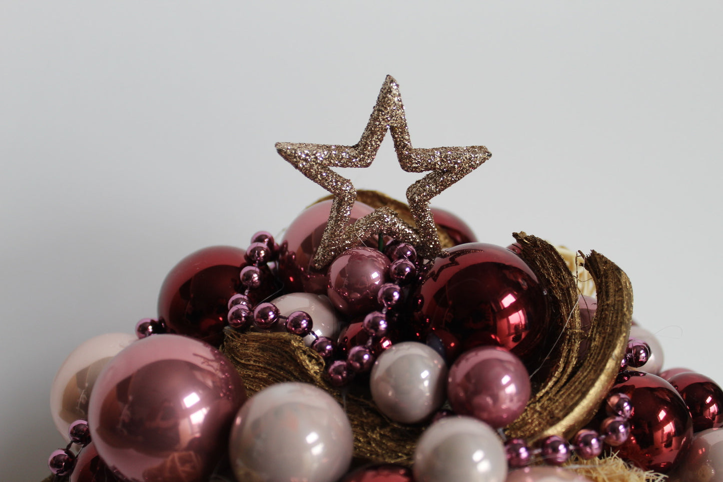 Kerststukje roze