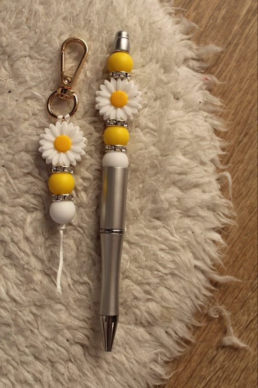 Set pen & sleutelhanger - geel