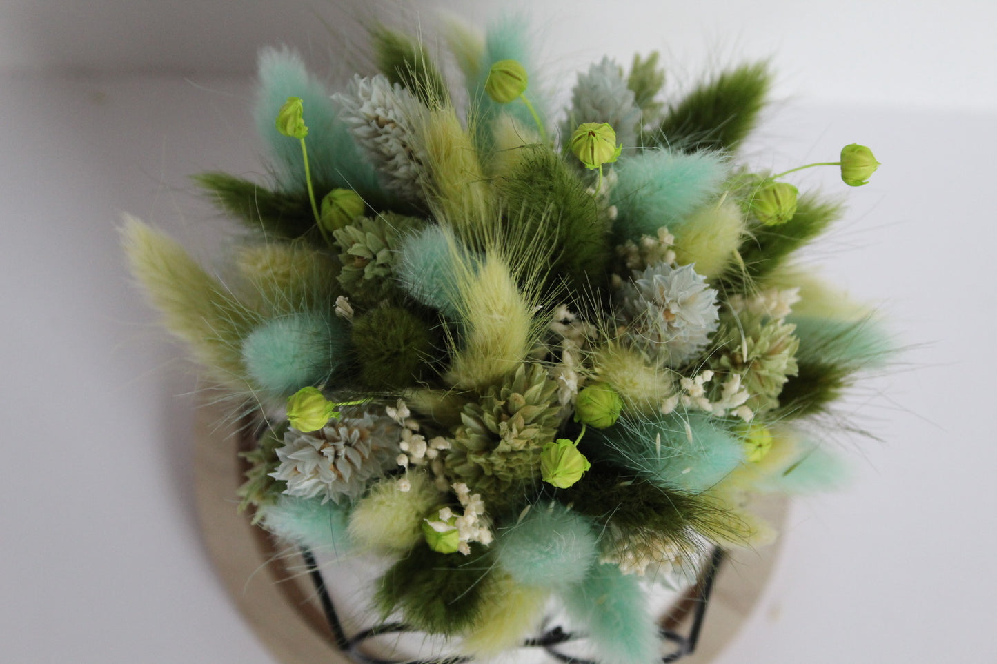 Bloempot met bril - klein, groen