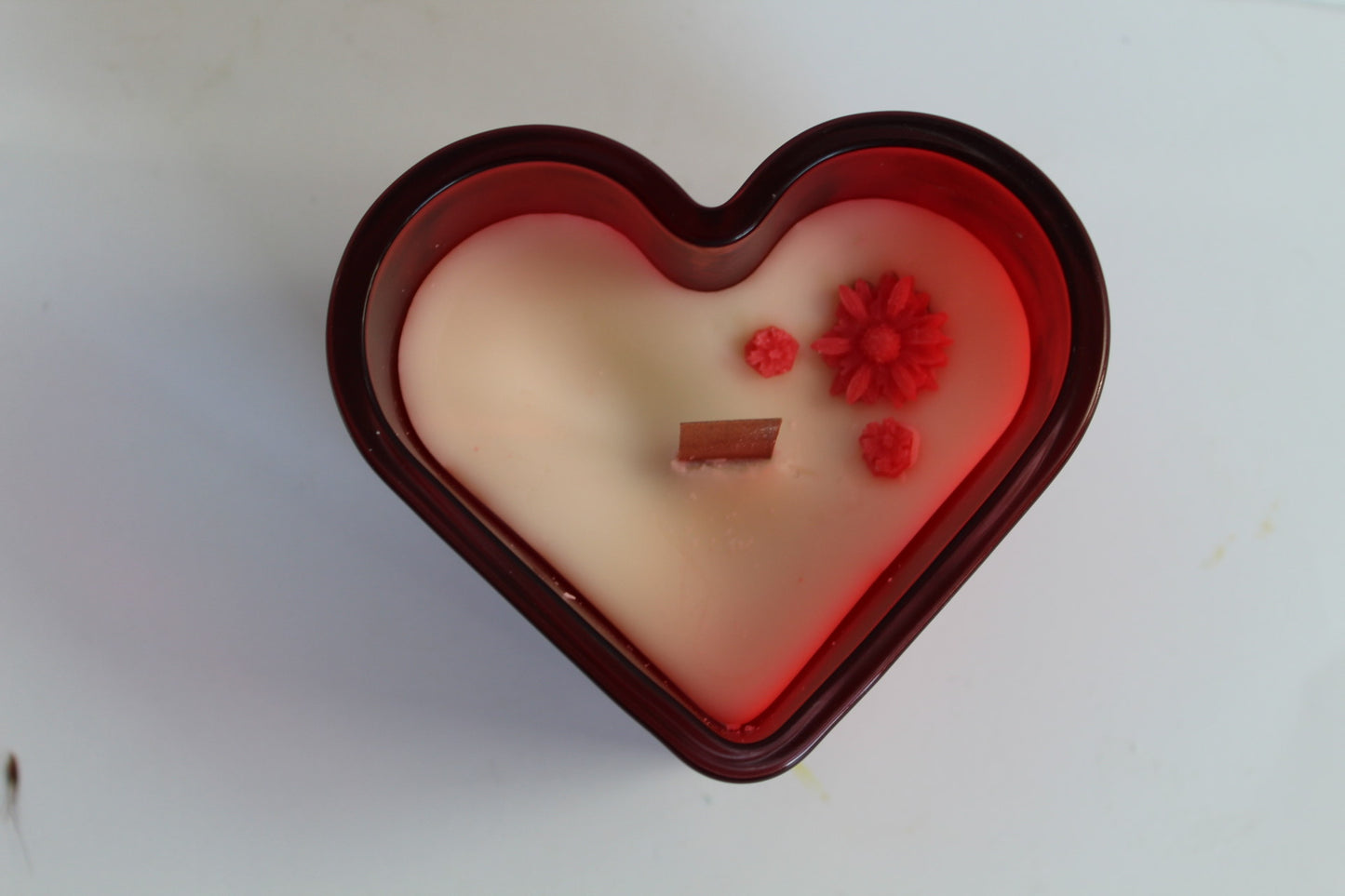 Kaars hart rood
