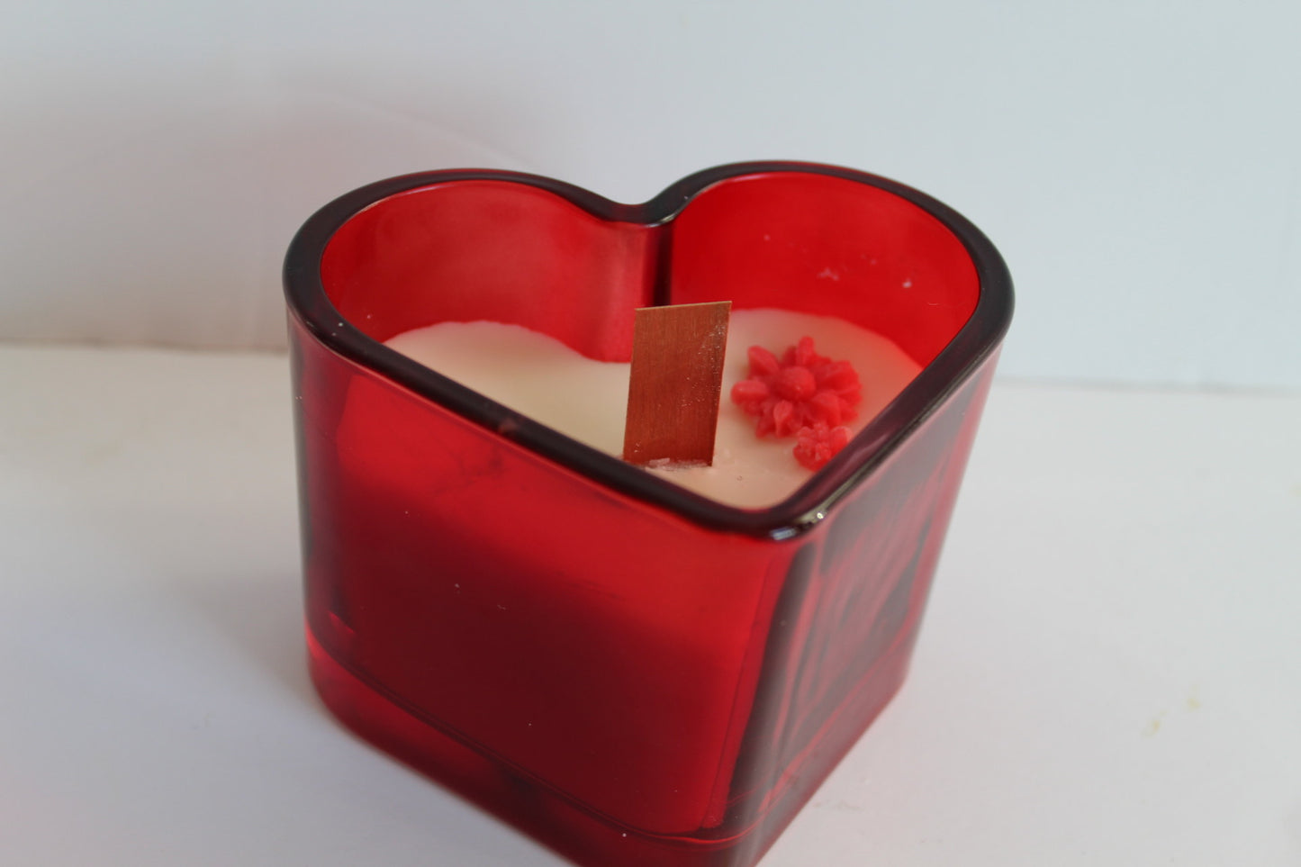 Kaars hart rood