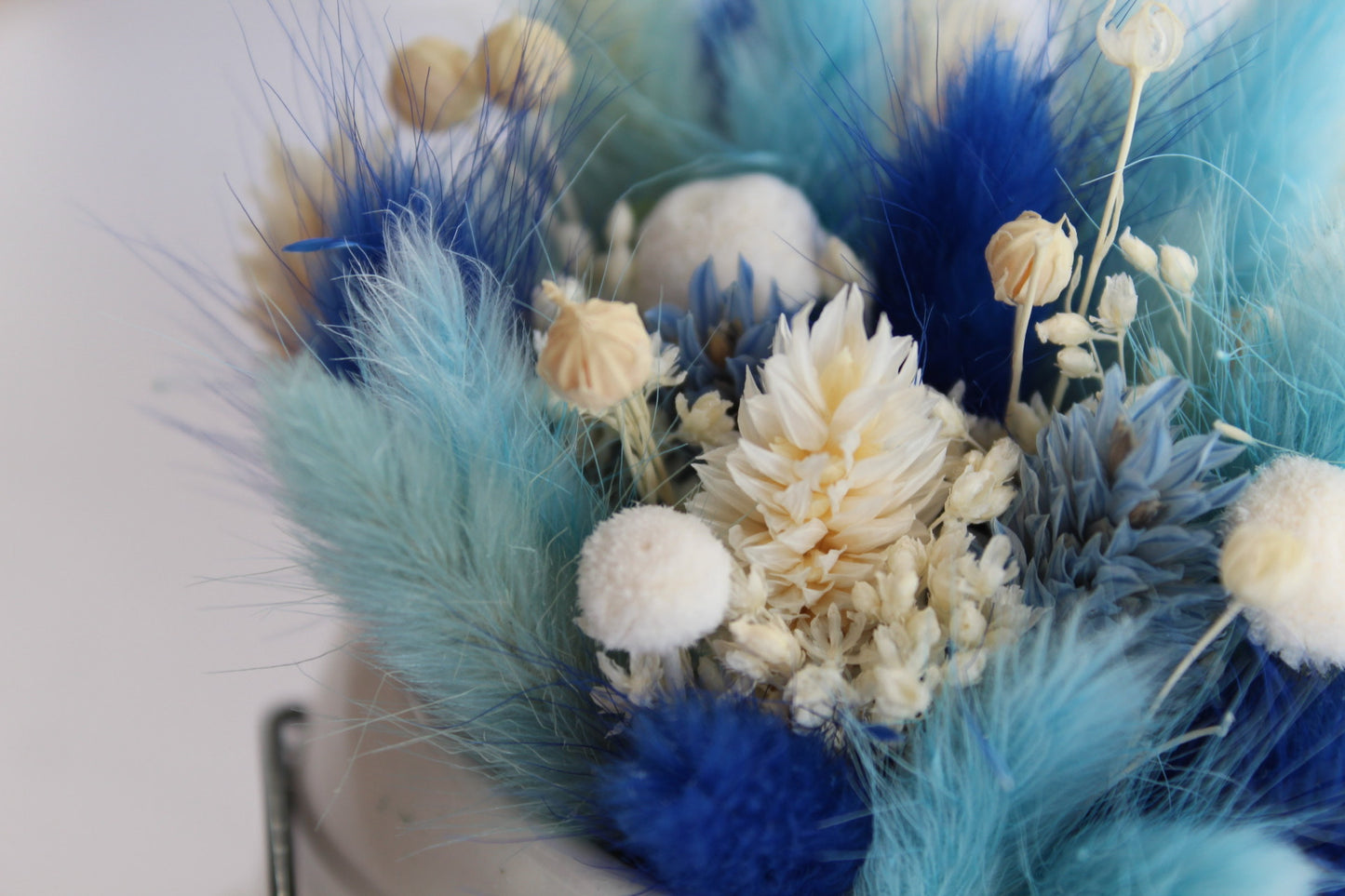 Bloempot met bril - klein blauw