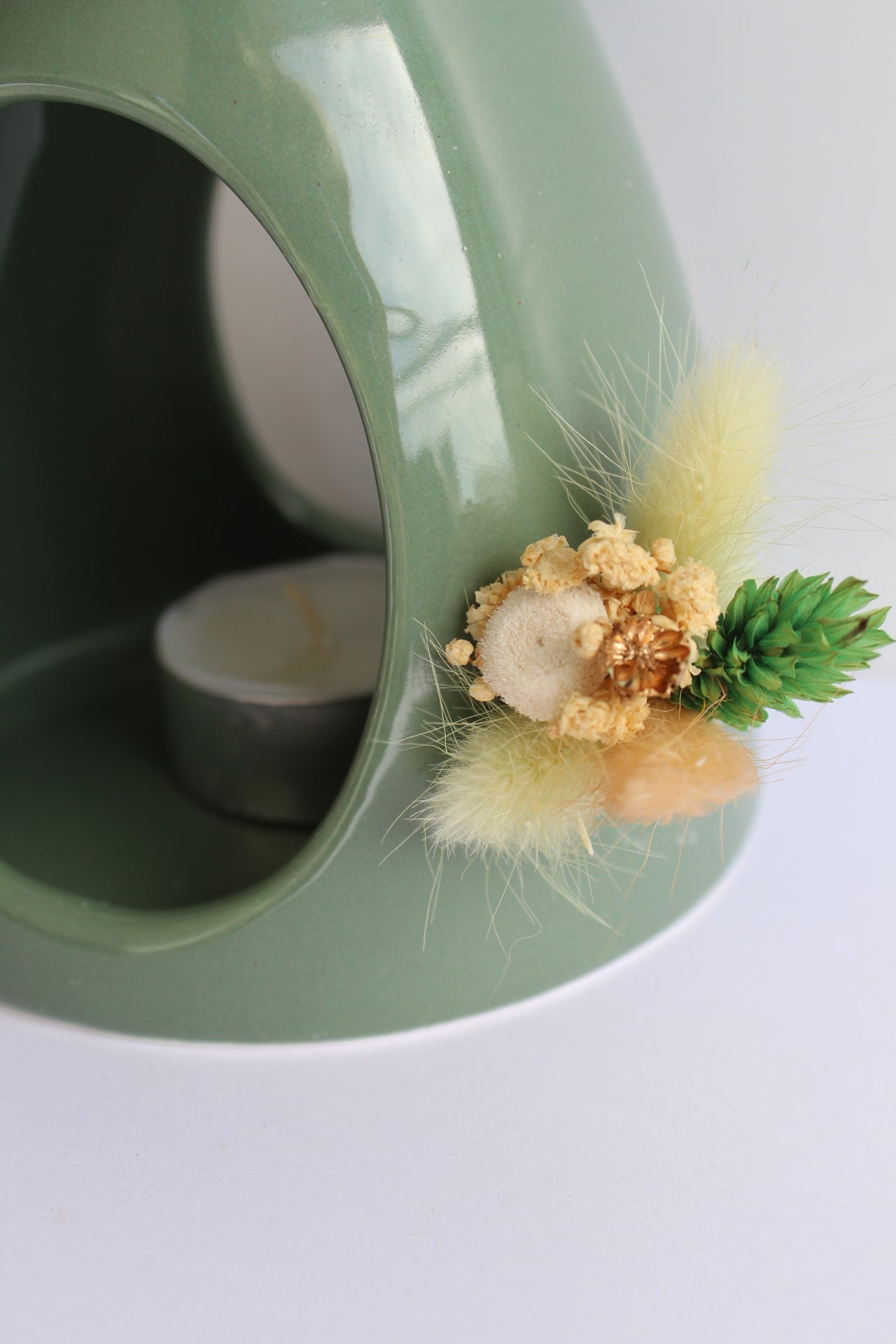 Houder groen met geurblokjes